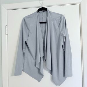 Zara Dusty Blue Waterfall Cardigan